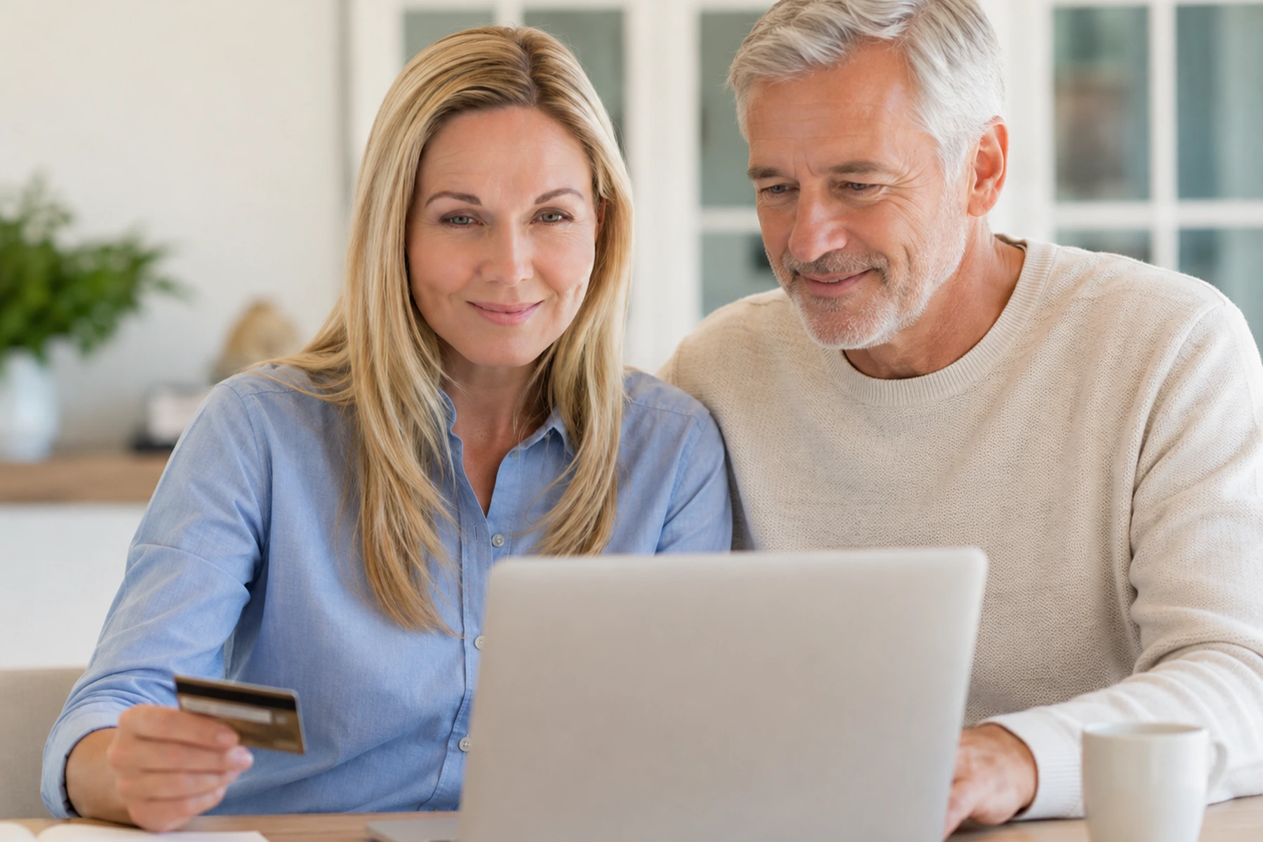 Couple taking time together to consider their health